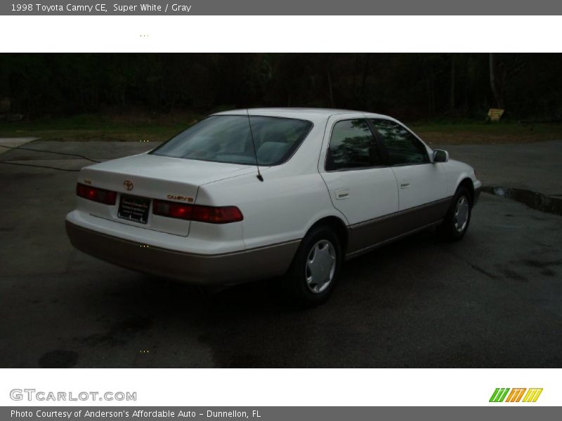 Super White / Gray 1998 Toyota Camry CE