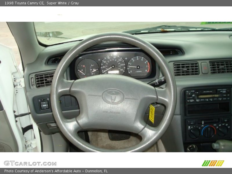 Super White / Gray 1998 Toyota Camry CE