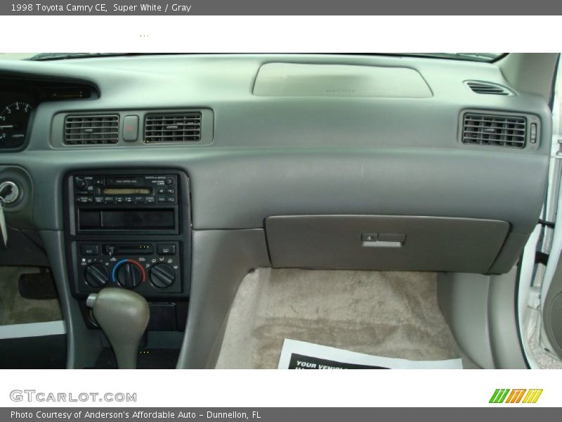 Super White / Gray 1998 Toyota Camry CE