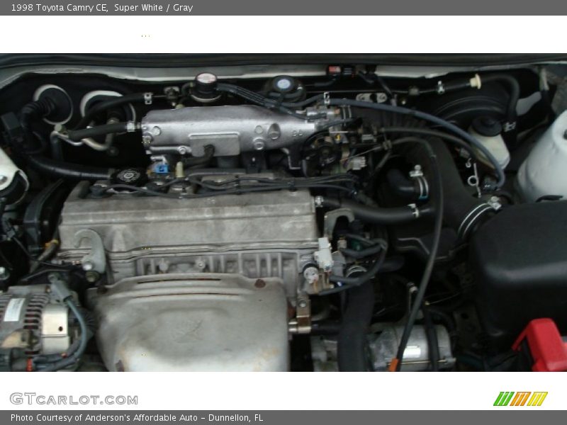 Super White / Gray 1998 Toyota Camry CE
