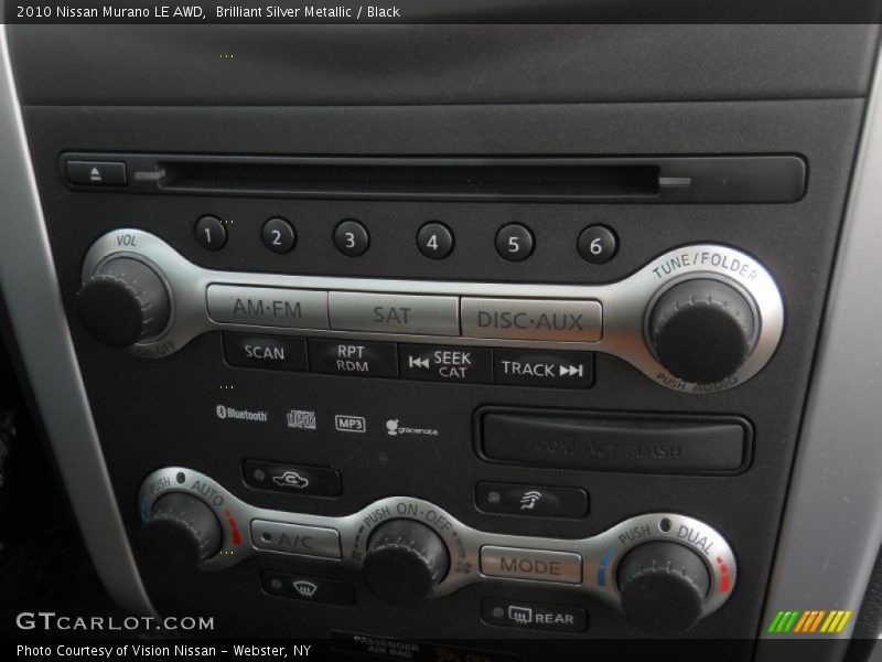 Brilliant Silver Metallic / Black 2010 Nissan Murano LE AWD