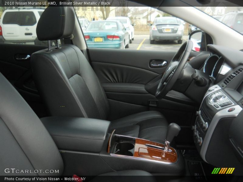 Brilliant Silver Metallic / Black 2010 Nissan Murano LE AWD