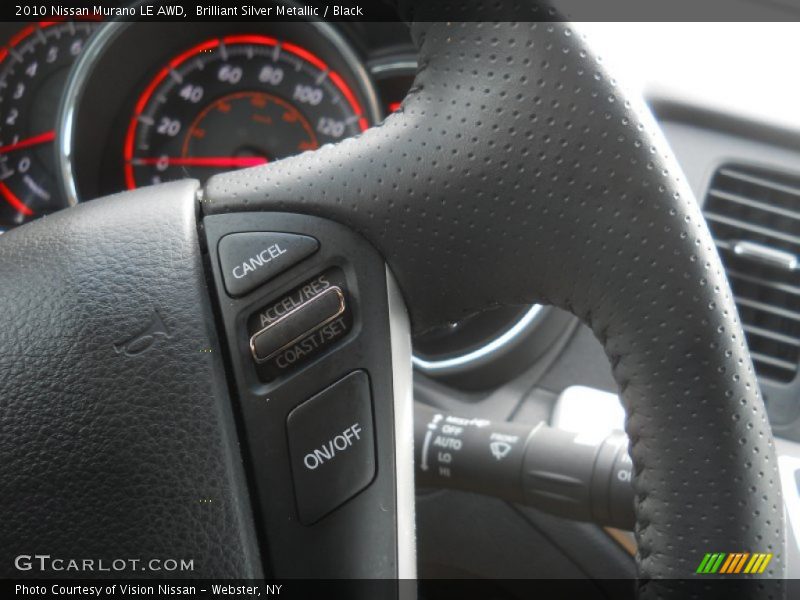 Brilliant Silver Metallic / Black 2010 Nissan Murano LE AWD