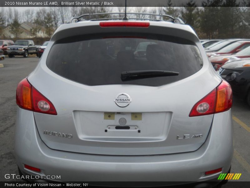 Brilliant Silver Metallic / Black 2010 Nissan Murano LE AWD