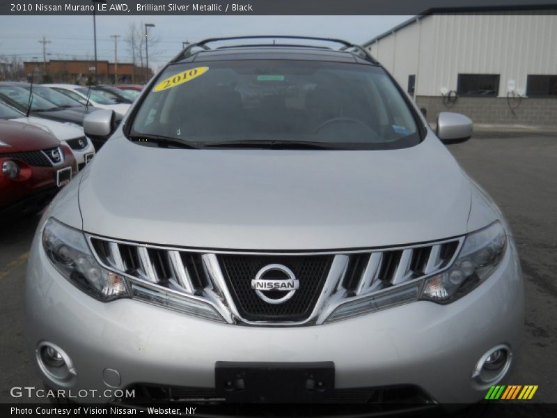 Brilliant Silver Metallic / Black 2010 Nissan Murano LE AWD