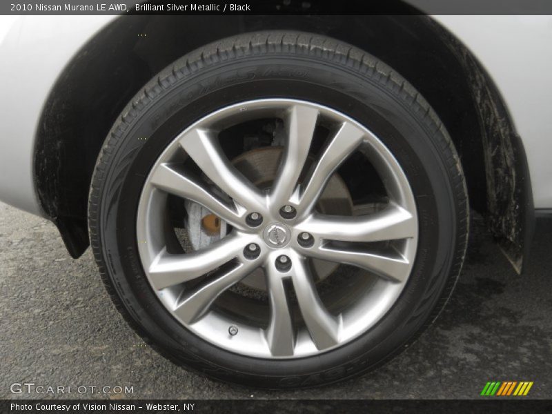 Brilliant Silver Metallic / Black 2010 Nissan Murano LE AWD