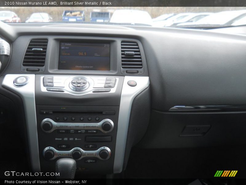 Brilliant Silver Metallic / Black 2010 Nissan Murano LE AWD