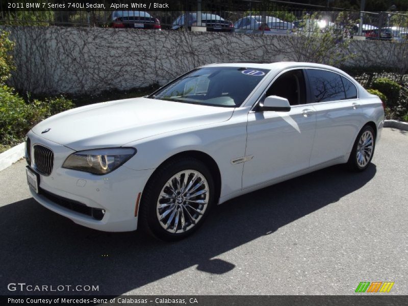 Alpine White / Black 2011 BMW 7 Series 740Li Sedan