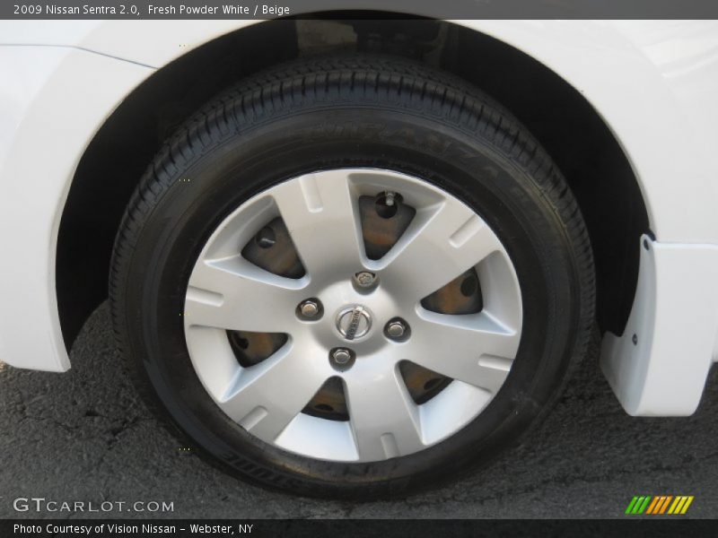Fresh Powder White / Beige 2009 Nissan Sentra 2.0