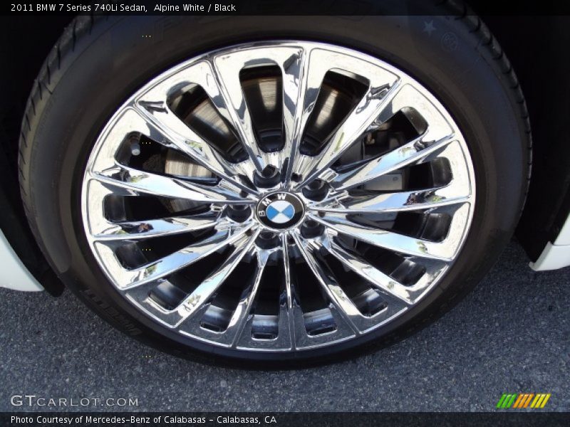Alpine White / Black 2011 BMW 7 Series 740Li Sedan