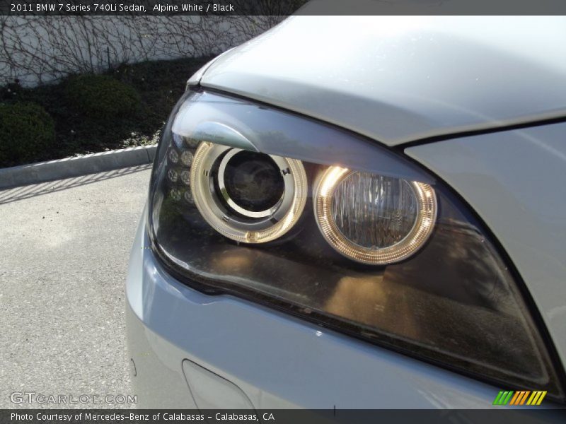 Alpine White / Black 2011 BMW 7 Series 740Li Sedan