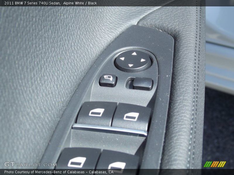 Alpine White / Black 2011 BMW 7 Series 740Li Sedan