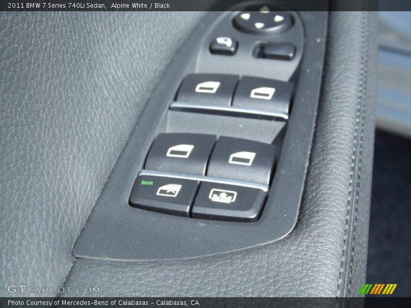 Alpine White / Black 2011 BMW 7 Series 740Li Sedan