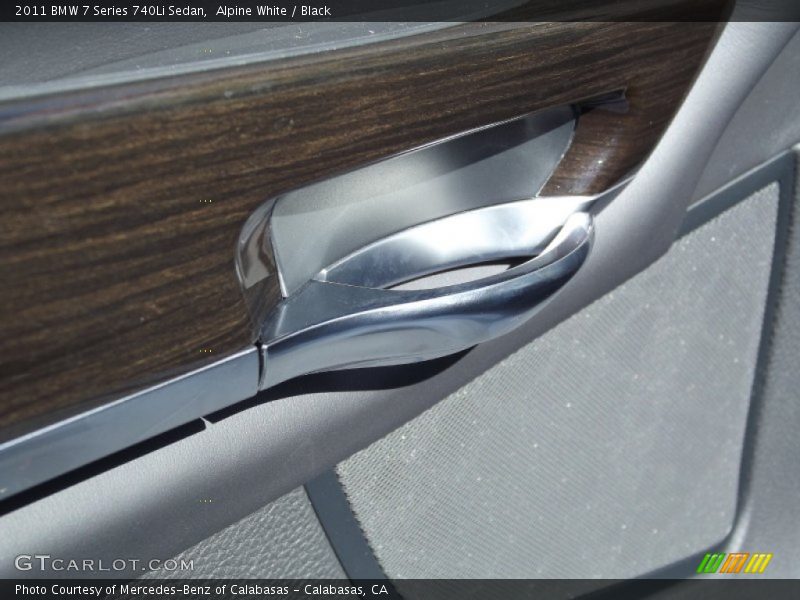 Alpine White / Black 2011 BMW 7 Series 740Li Sedan