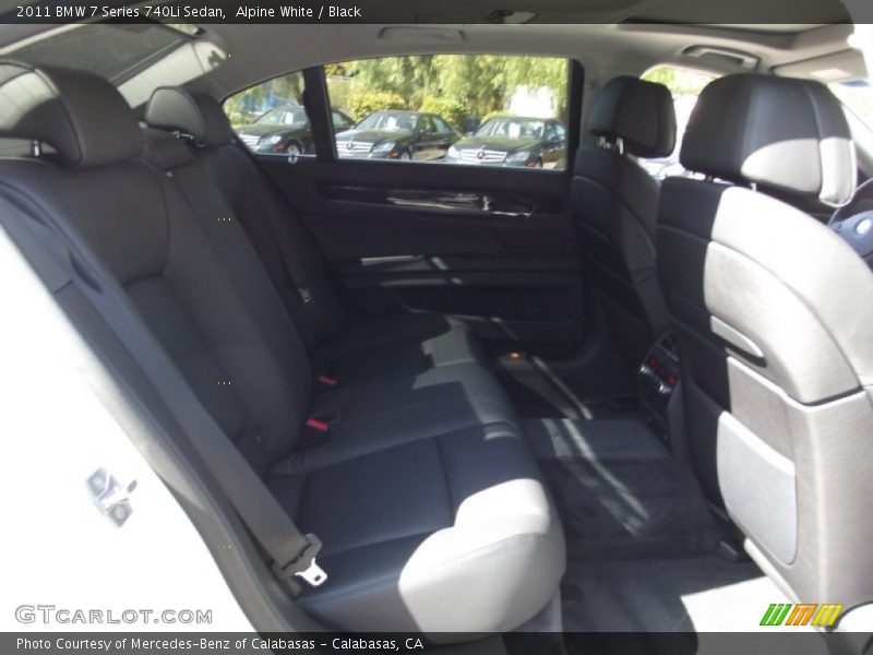 Alpine White / Black 2011 BMW 7 Series 740Li Sedan