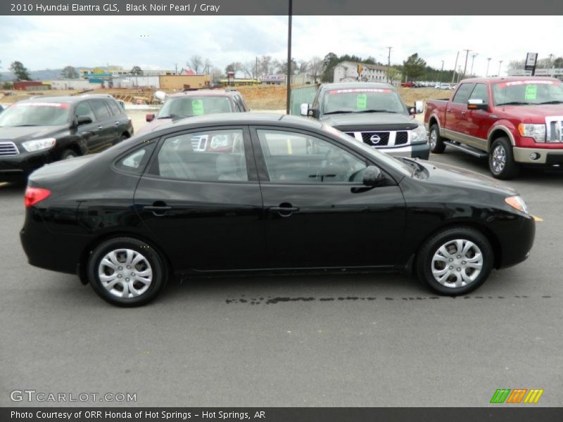 Black Noir Pearl / Gray 2010 Hyundai Elantra GLS