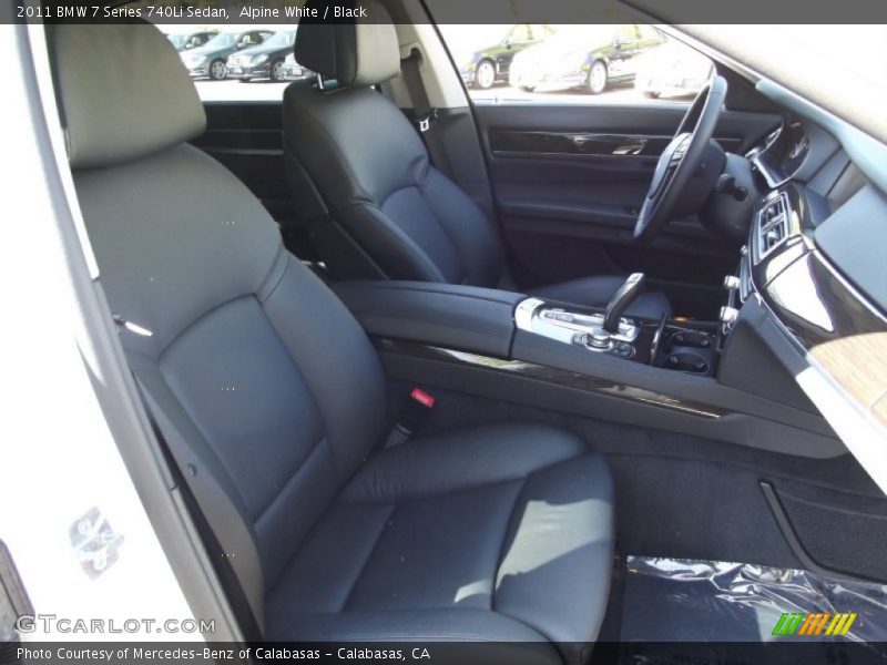 Alpine White / Black 2011 BMW 7 Series 740Li Sedan