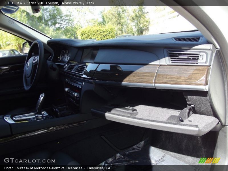 Alpine White / Black 2011 BMW 7 Series 740Li Sedan