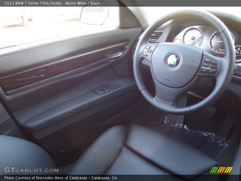 Alpine White / Black 2011 BMW 7 Series 740Li Sedan
