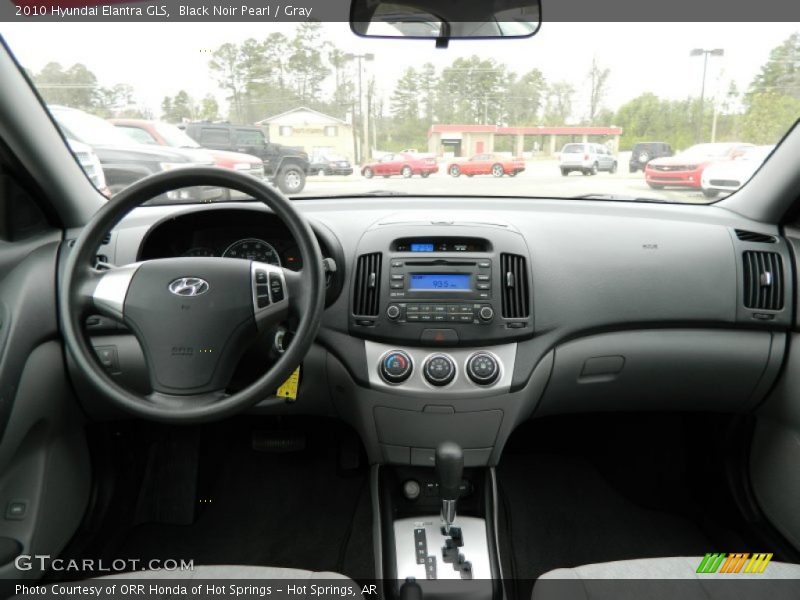 Black Noir Pearl / Gray 2010 Hyundai Elantra GLS