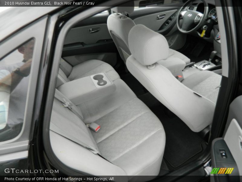 Black Noir Pearl / Gray 2010 Hyundai Elantra GLS