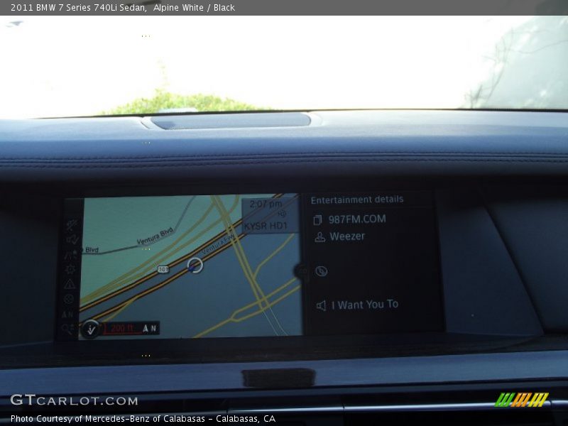 Alpine White / Black 2011 BMW 7 Series 740Li Sedan