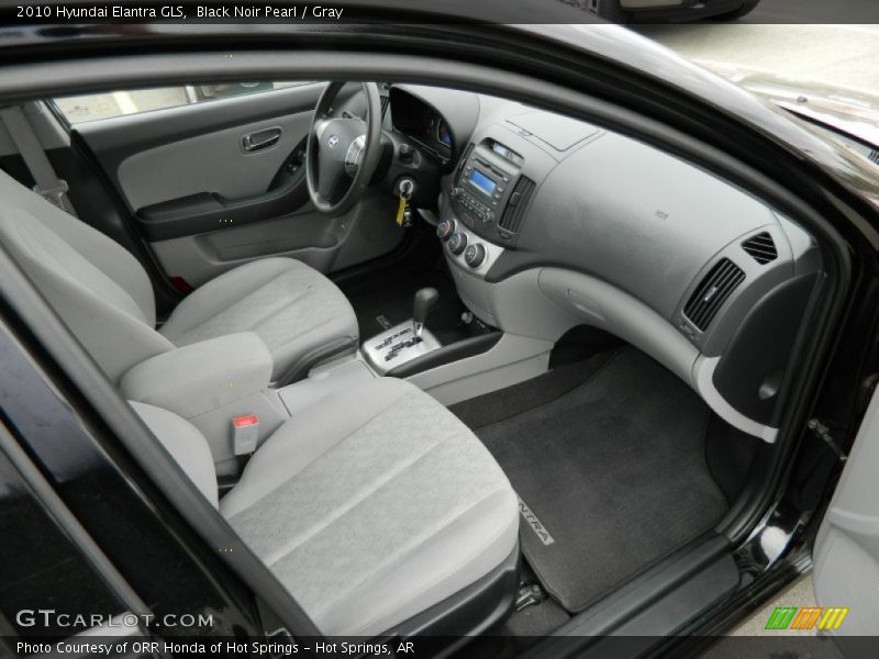 Black Noir Pearl / Gray 2010 Hyundai Elantra GLS