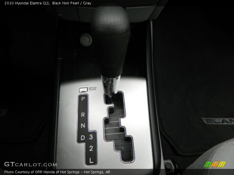 Black Noir Pearl / Gray 2010 Hyundai Elantra GLS