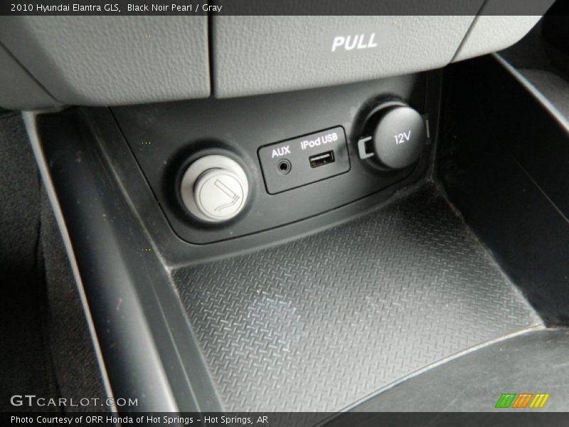 Black Noir Pearl / Gray 2010 Hyundai Elantra GLS