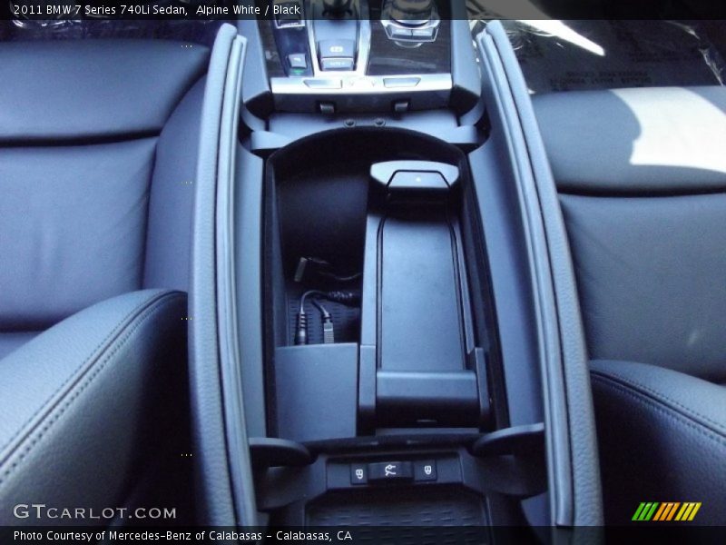 Alpine White / Black 2011 BMW 7 Series 740Li Sedan
