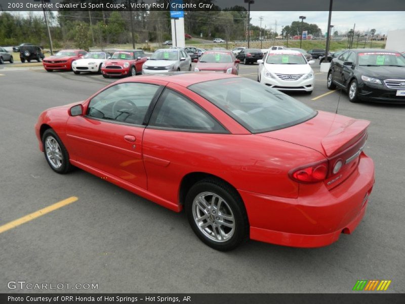 Victory Red / Graphite Gray 2003 Chevrolet Cavalier LS Sport Coupe