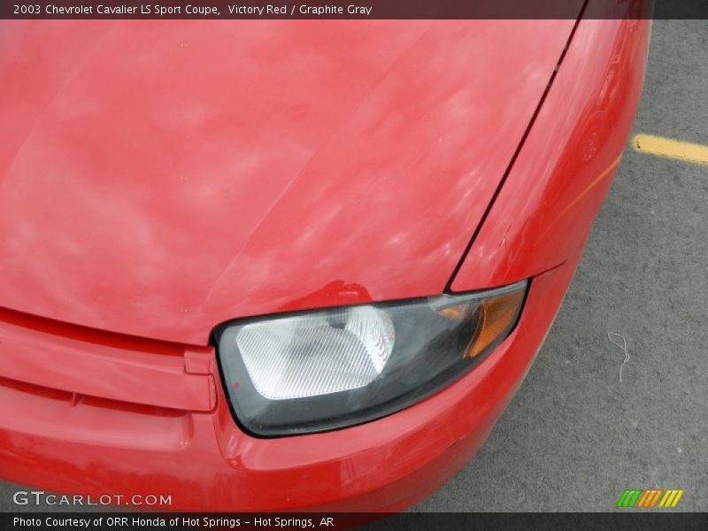 Victory Red / Graphite Gray 2003 Chevrolet Cavalier LS Sport Coupe