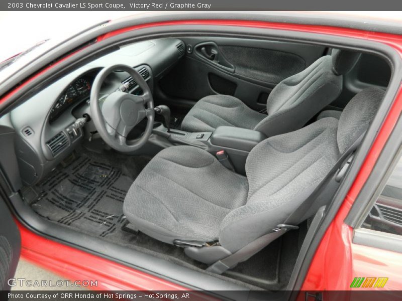 Victory Red / Graphite Gray 2003 Chevrolet Cavalier LS Sport Coupe