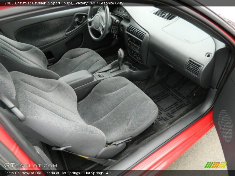 Victory Red / Graphite Gray 2003 Chevrolet Cavalier LS Sport Coupe