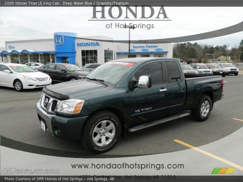 Deep Water Blue / Graphite/Titanium 2005 Nissan Titan LE King Cab