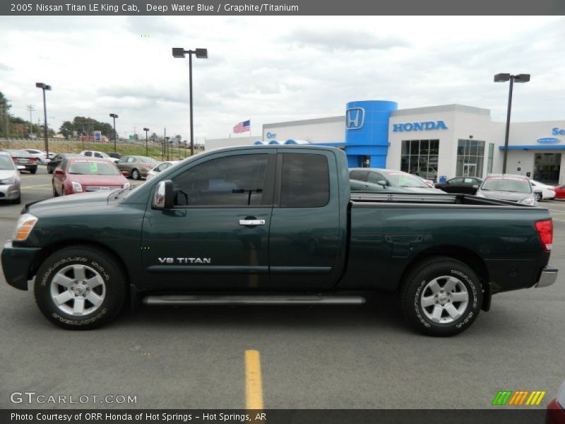Deep Water Blue / Graphite/Titanium 2005 Nissan Titan LE King Cab