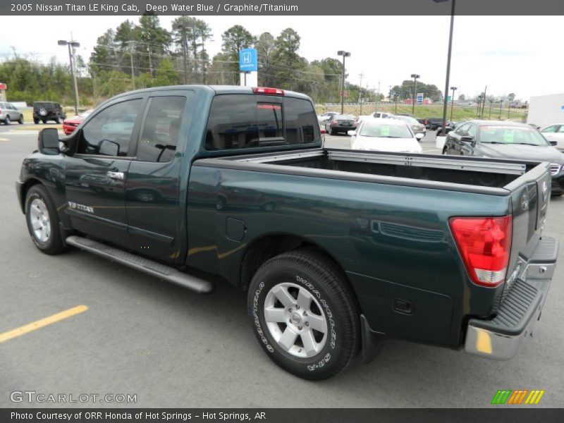 Deep Water Blue / Graphite/Titanium 2005 Nissan Titan LE King Cab