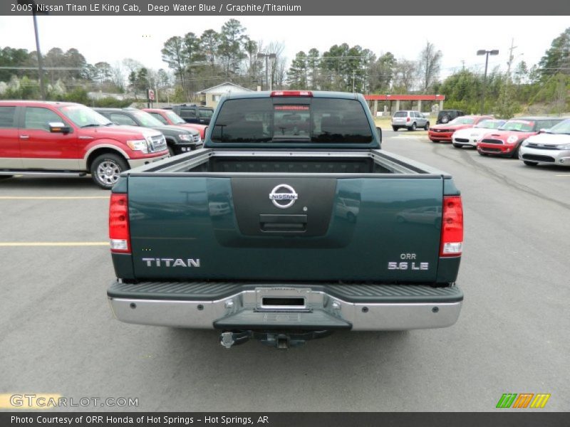 Deep Water Blue / Graphite/Titanium 2005 Nissan Titan LE King Cab