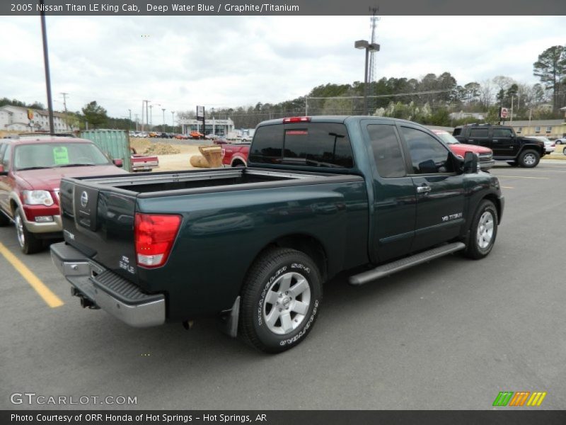 Deep Water Blue / Graphite/Titanium 2005 Nissan Titan LE King Cab