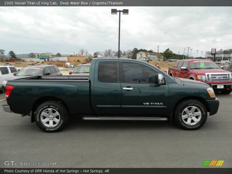 Deep Water Blue / Graphite/Titanium 2005 Nissan Titan LE King Cab