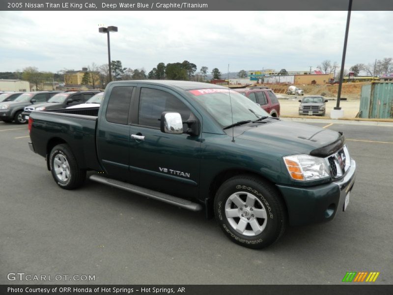 Deep Water Blue / Graphite/Titanium 2005 Nissan Titan LE King Cab