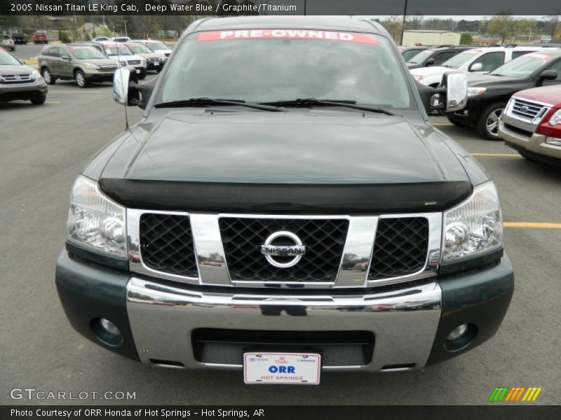 Deep Water Blue / Graphite/Titanium 2005 Nissan Titan LE King Cab