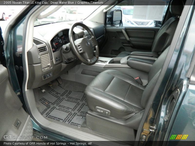 Deep Water Blue / Graphite/Titanium 2005 Nissan Titan LE King Cab