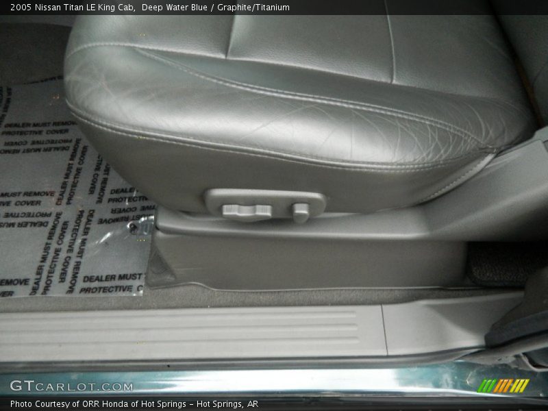 Deep Water Blue / Graphite/Titanium 2005 Nissan Titan LE King Cab