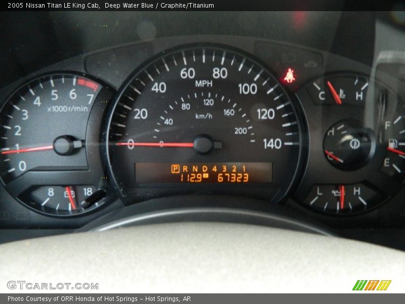 Deep Water Blue / Graphite/Titanium 2005 Nissan Titan LE King Cab