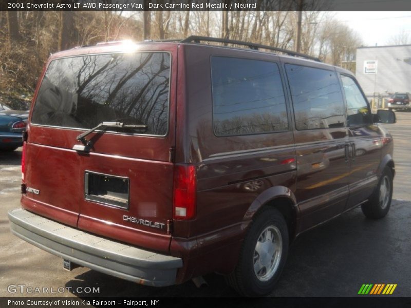 Dark Carmine Red Metallic / Neutral 2001 Chevrolet Astro LT AWD Passenger Van