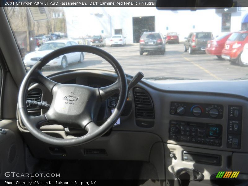 Dark Carmine Red Metallic / Neutral 2001 Chevrolet Astro LT AWD Passenger Van