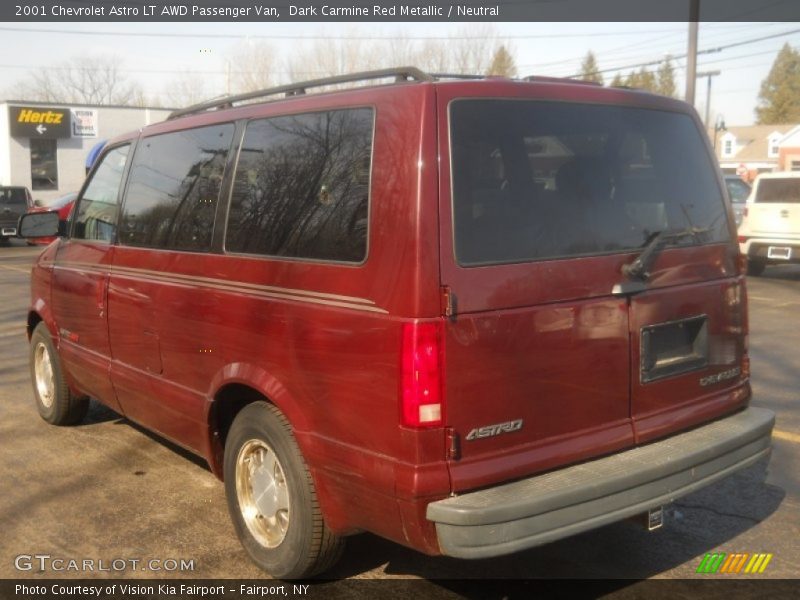 Dark Carmine Red Metallic / Neutral 2001 Chevrolet Astro LT AWD Passenger Van