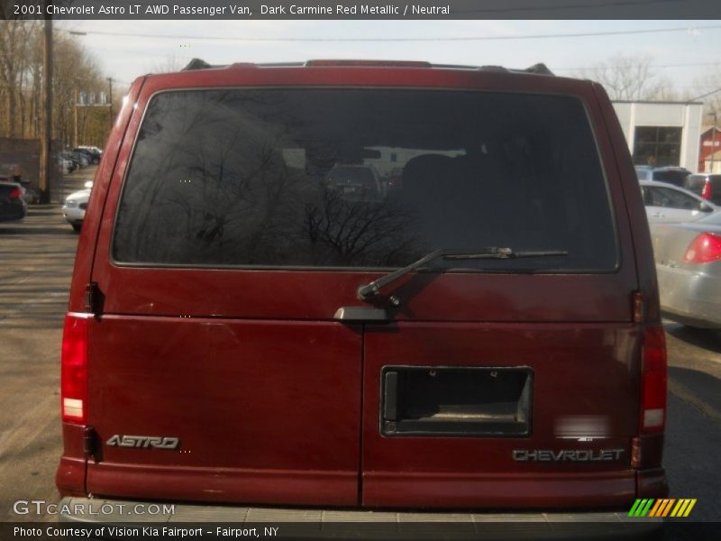 Dark Carmine Red Metallic / Neutral 2001 Chevrolet Astro LT AWD Passenger Van