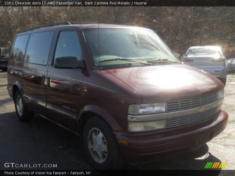 Dark Carmine Red Metallic / Neutral 2001 Chevrolet Astro LT AWD Passenger Van